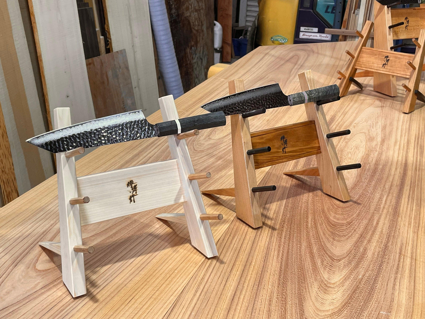 HANABUSA Knife stand (3 steps type)with Sakai Takayuki.