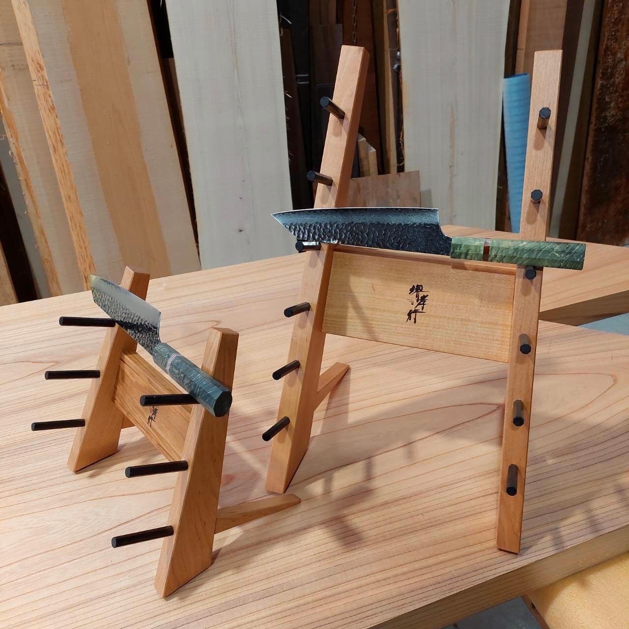 HANABUSA Knife stand (6 steps type)with Sakai Takayuki.