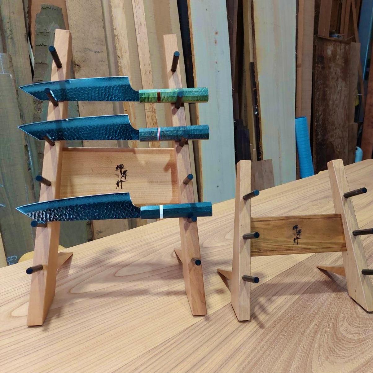 HANABUSA Knife stand (6 steps type)with Sakai Takayuki.