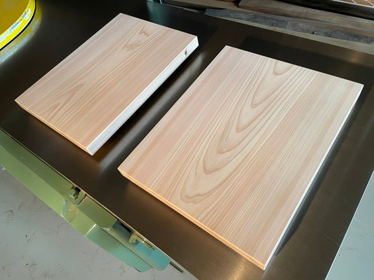 Pair of HINOKI cutting board （Japanese Cypress)