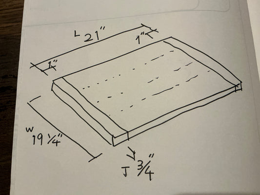 Reservation HINOKI Cutting board with Crossbars (Japanese Cypress）